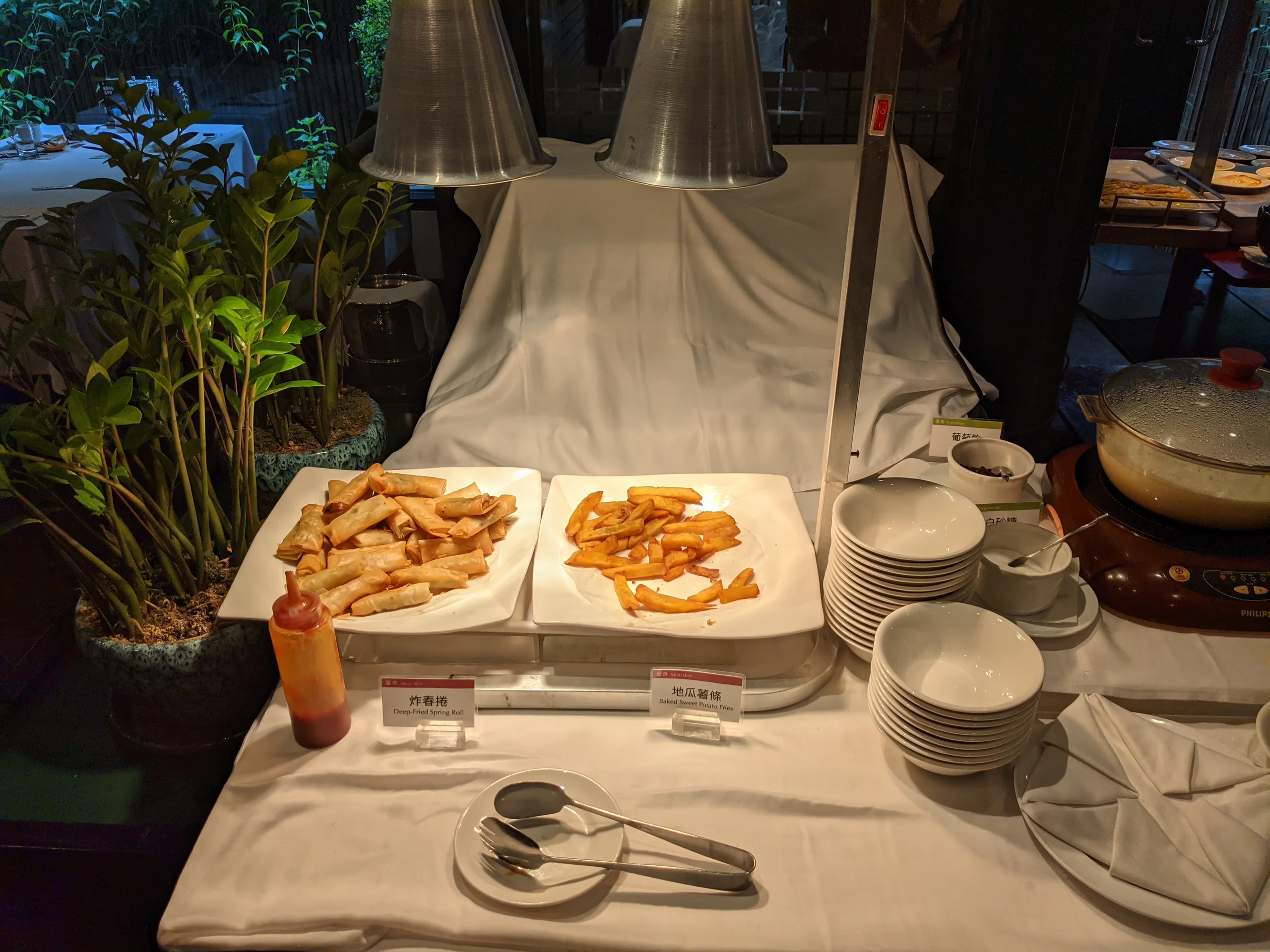 新竹煙波都會館早餐 薯條春捲