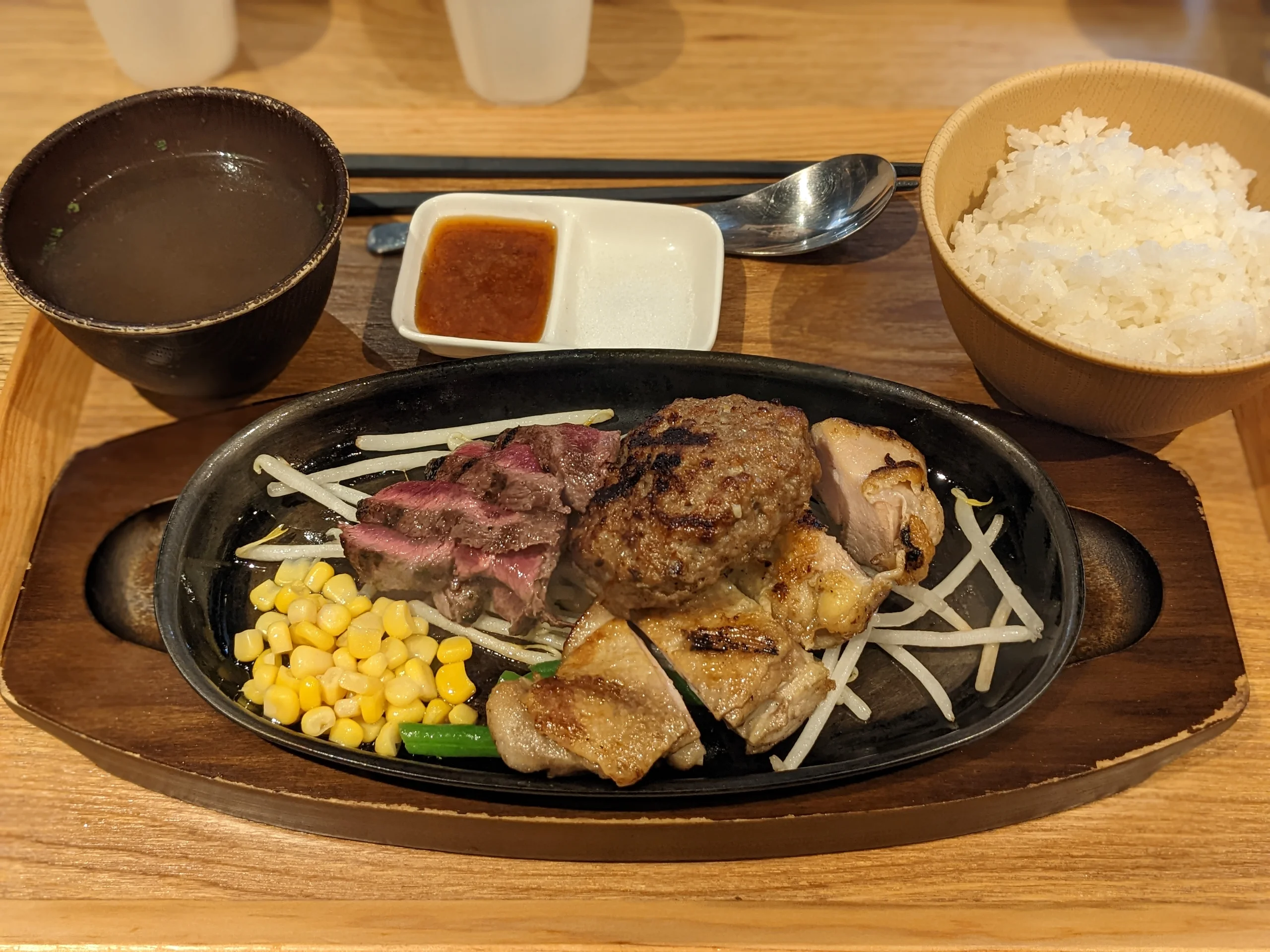 本気の薪焼きステーキ